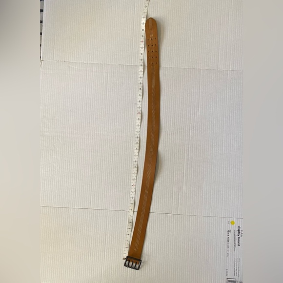 Diesel Threey Vintage Tan Leather Belt Size 34/90 - Picture 16 of 16